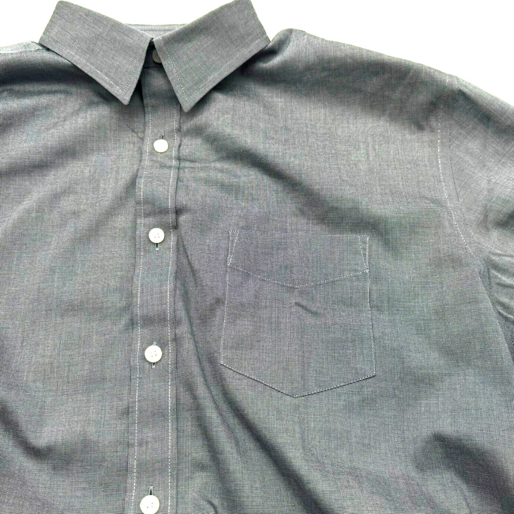 UNTUCKit XL Dress Shirt Dark Blue Mini Check Wrinkle Free Button Up Long Sleeve‎
